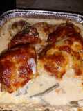 My baked cod in Alfredo sauce #keto #low-carb #fish #dinner