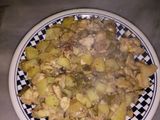 صدر دجاج مع الفطر والخضار
