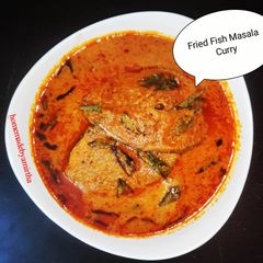 Fried fish masala curry A picture of Fried fish masala curry.