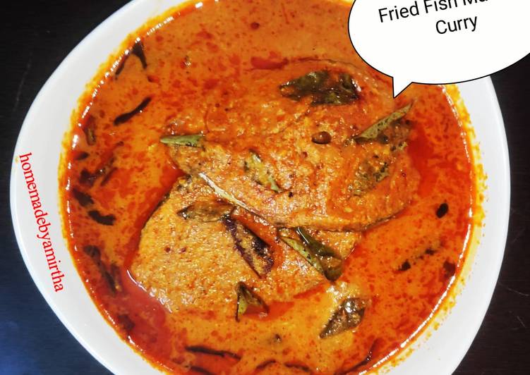 Fried fish masala curry