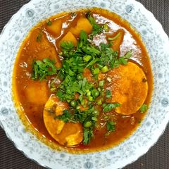 A picture of Egg Curry#Endofyearchallenge.
