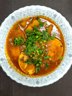 A picture of Egg Curry#Endofyearchallenge.