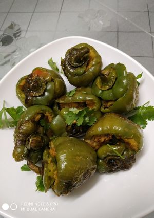 A picture of Stuffed Capsicum.