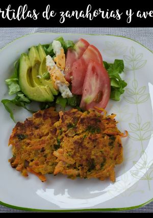 Una foto de Tortillas de zanahorias y avena