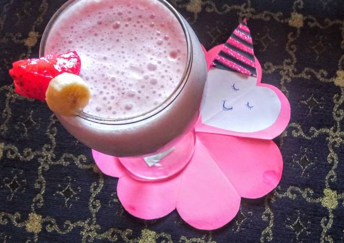 Strawberry and banana smoothie