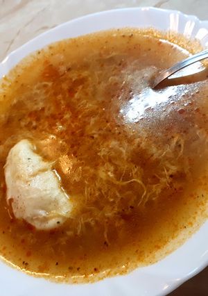10 perces tojásleves 🥚 recept fotója