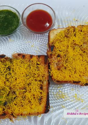 A picture of Bombay grilled sandwich.