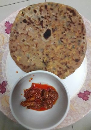 पनीर चीज़ पराठा (Paneer cheese paratha recipe in Hindi) रेसिपी मुख्य फोटो