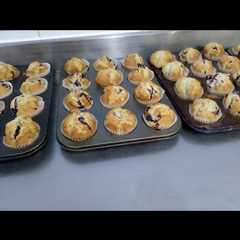 Una foto de Muffins de arándanos y miel