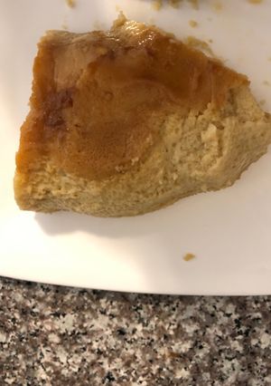 Una foto de Flan napolitano