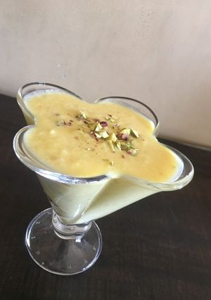 A picture of Sweet potato dry fruits kesar kheer.
