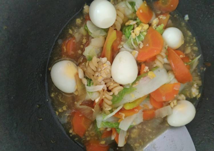 Cara Gampang Membuat Capjay sayur telur sederhana kesukaan anak yang Bikin Ngiler