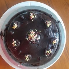 Chocolate truffle cake A picture of Chocolate truffle cake.