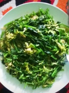Foto resep Tumis Kangkung Bunga Pepaya Saos tiram