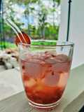 Fresh Strawberry Honey Soda