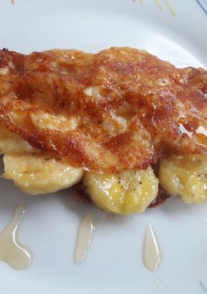 Foto de Queijo crocante com banana,canela e mel