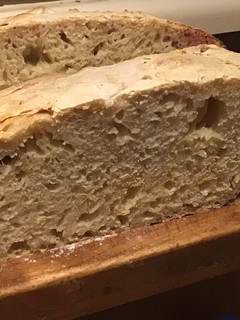 A picture of California Farm Sour Dough Stone Baked Bread.