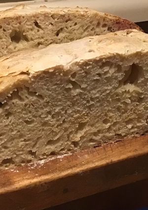 A picture of California Farm Sour Dough Stone Baked Bread.