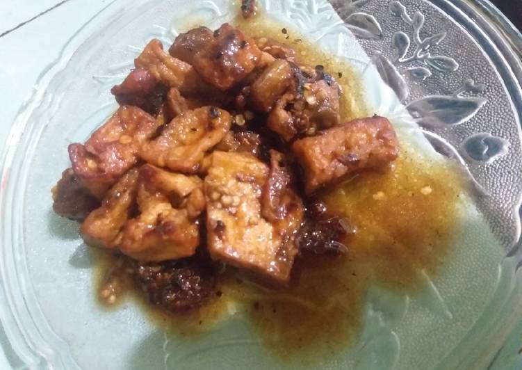 Tahu terong kecap