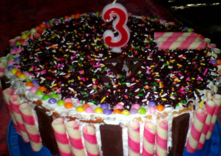 Cara membuat Bolu ulang tahun yang nikmat dan Mudah Dibuat