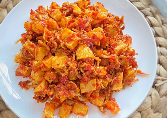 Resep Balado Teri Kentang Mantap Oleh Mimi 4a Cookery Cookpad