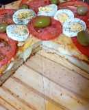 Torta Pizza-Torta Pizza Salgada de Liquidificador