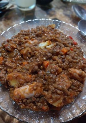 Una foto de Guiso de lentejas