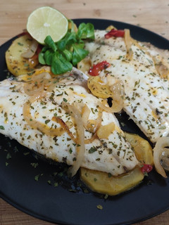 Una foto de Dorada al horno