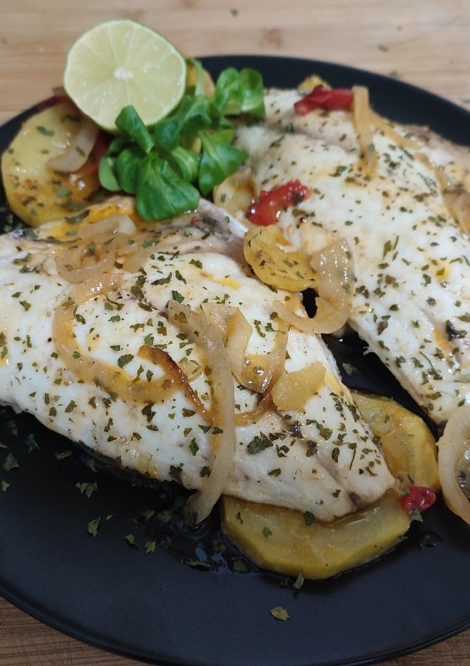 Una foto de Dorada al horno