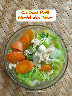 Foto resep Ca Sawi Putih Wortel dan Telur