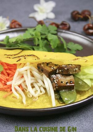 Une photo de Crêpes vietnamiennes (bánh xeo)
