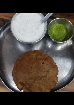 A picture of Navratri Special Kuttu ki Puri.