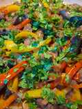 Keto Wors and Sweet Peppers