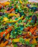 Keto Wors and Sweet Peppers
