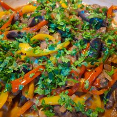 Keto Wors and Sweet Peppers A picture of Keto Wors and Sweet Peppers.