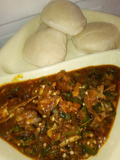 A picture of Designer okro soup.