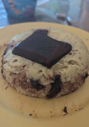 Une photo de Bowlcake banane chocolat