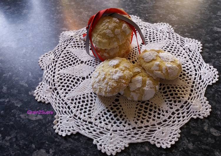 Craquelés ou Crinkles au citron