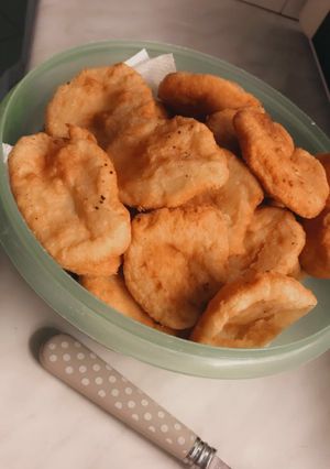 Krumplis pogácsa olajban recept fotója