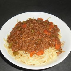 A picture of Spaghetti and Mince.