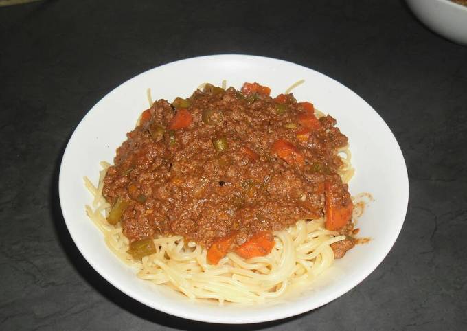 Spaghetti and Mince