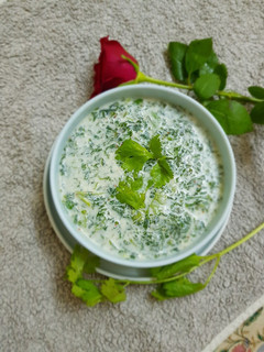 A picture of Spinach Raita.