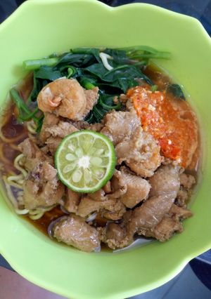 Foto resep Mie kangkung seger