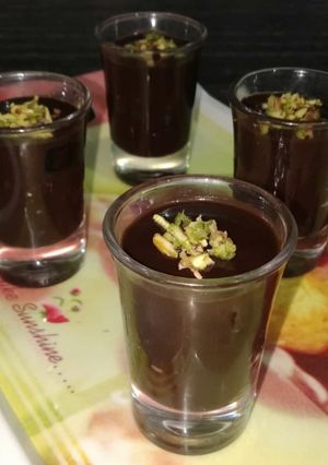 A picture of Healthy version of chocolate pudding.