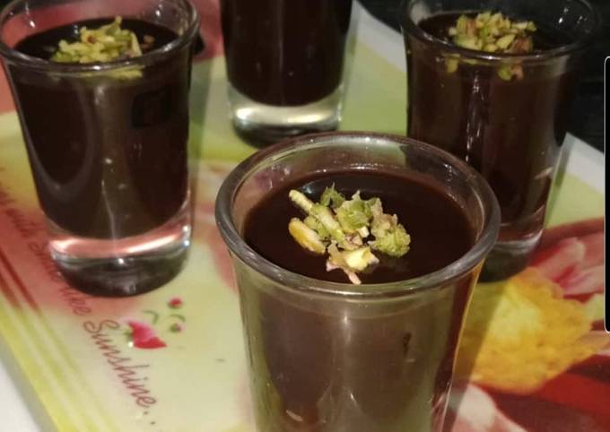 Healthy version of chocolate pudding