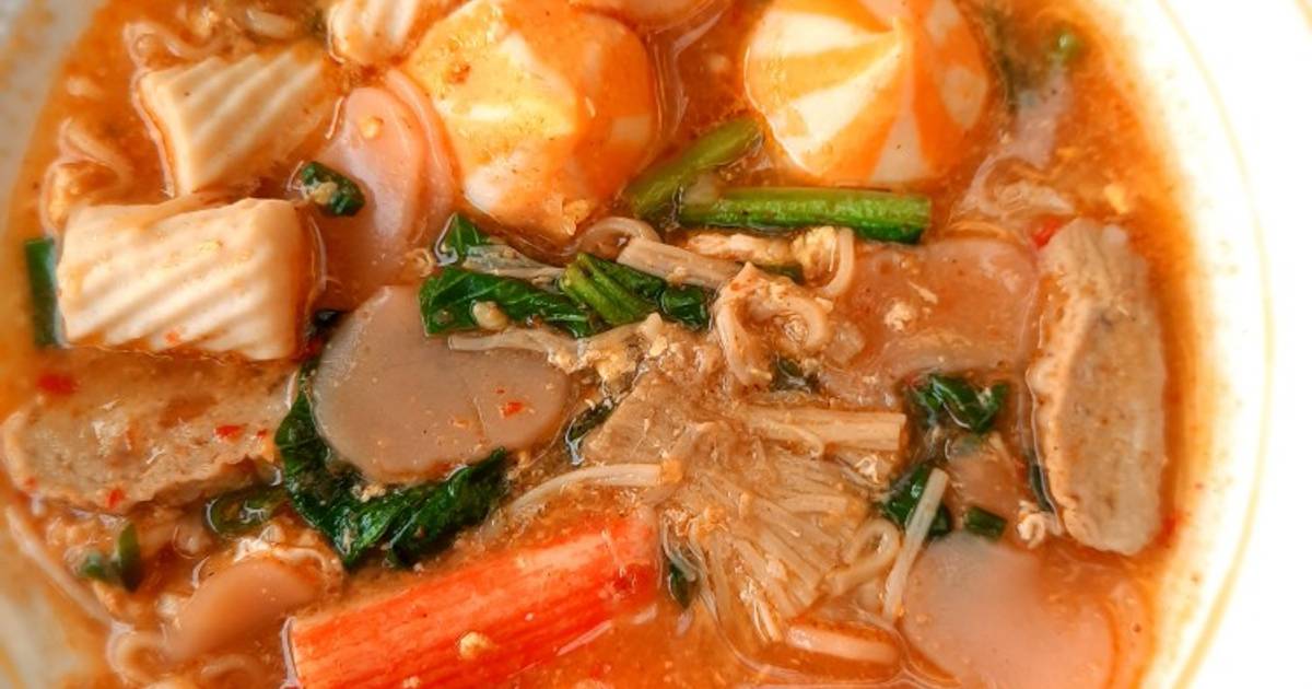 Resep Seblak Jamur enoki dan aneka frozenfood oleh KUALI_QUE Dewi Rini