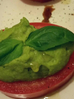 A picture of Basil Pea Puree.