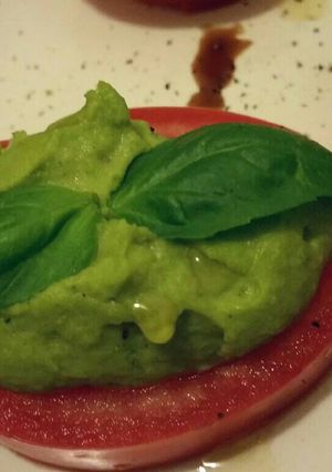 A picture of Basil Pea Puree.