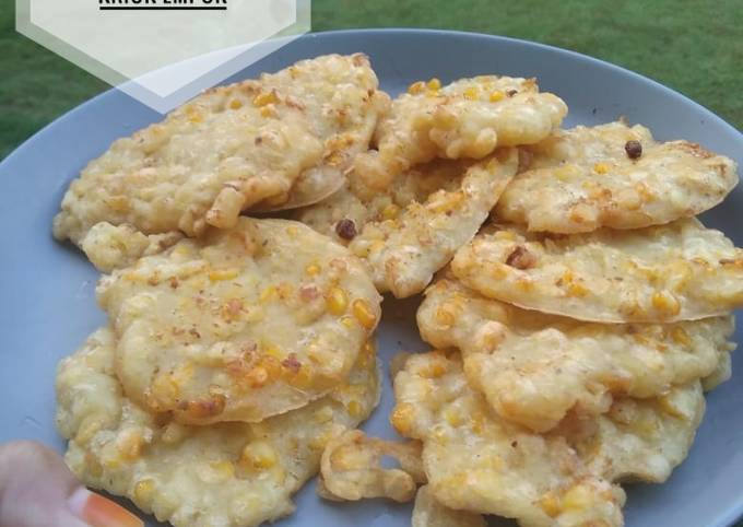 Resep Bakwan jagung kriuk-kriuk empuk, Enak Banget