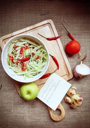 Gambar Kerabu Apple Hijau